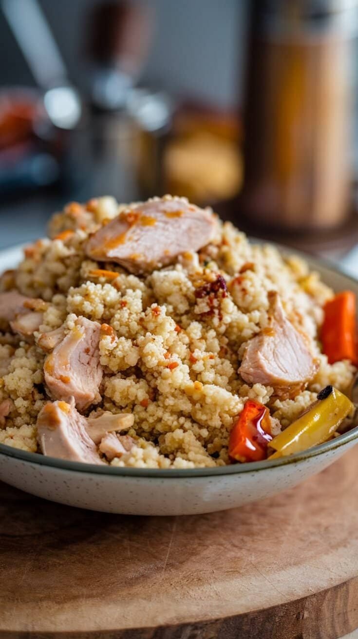 Cauliflower Couscous with Chicken