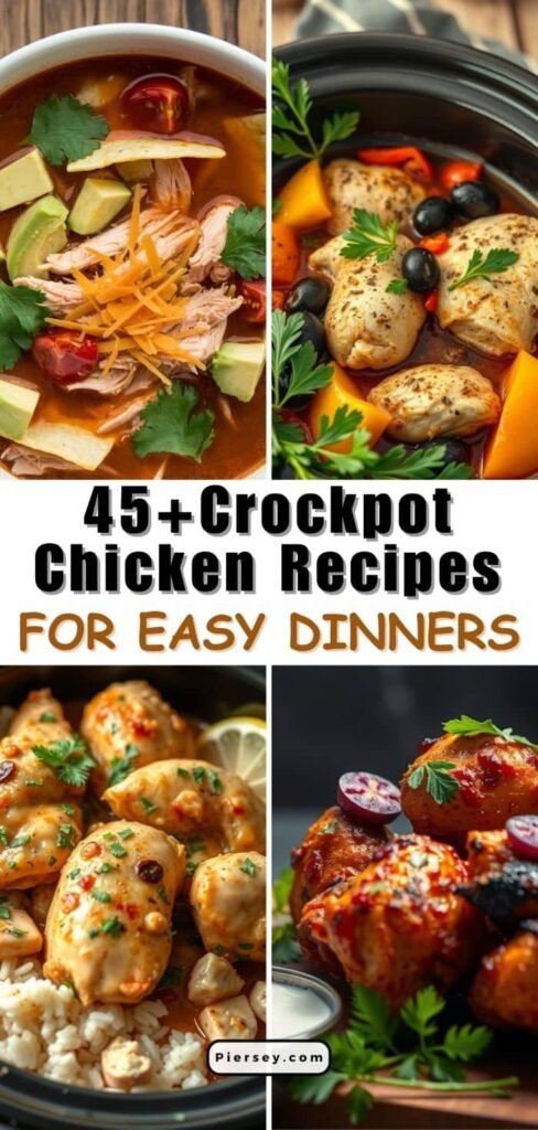 45+ Crockpot Chicken Recipes for Easy Dinners