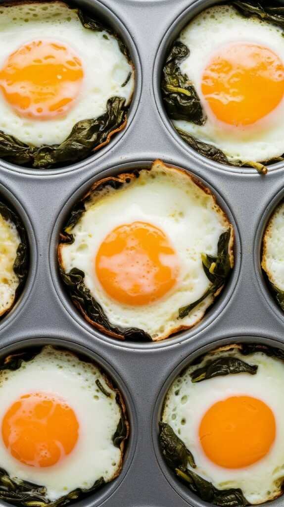 Egg and Spinach Breakfast Cups