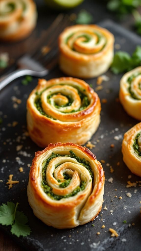 Savory Pesto Pinwheels