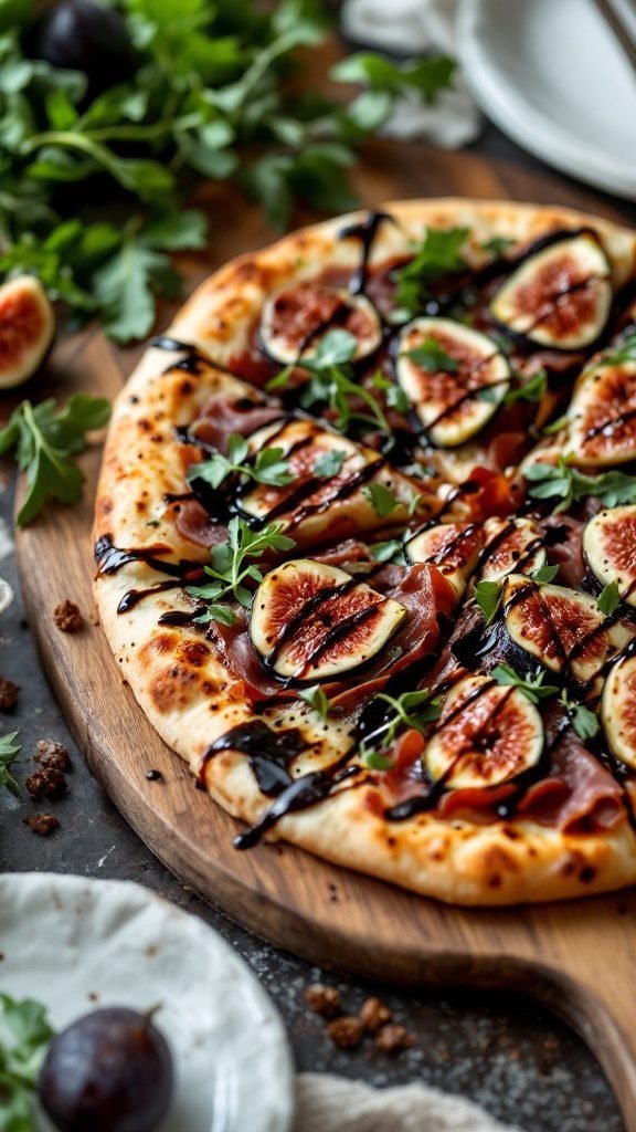 Sweet Fig and Prosciutto Pizza