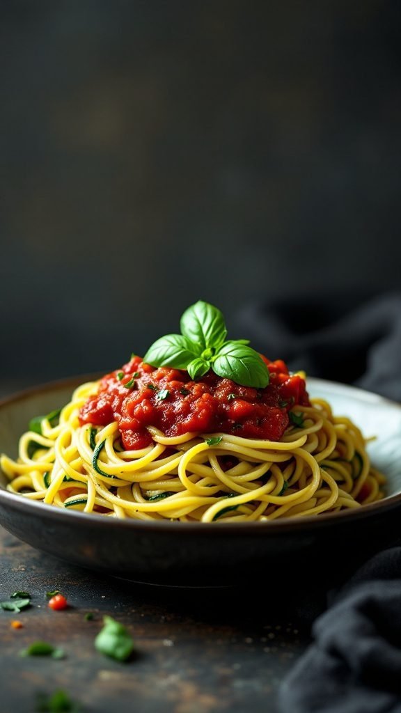 Zucchini Noodles with Marinara