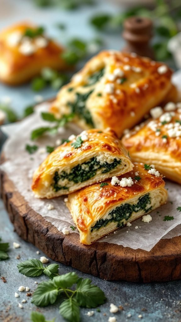 Savory Spinach and Feta Puffs