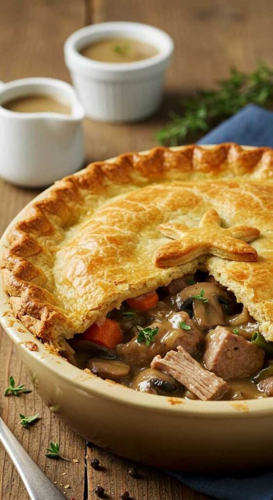 Pork and Mushroom Pot Pie